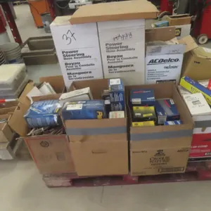 Pallet Lot, New – Spark Plug Wires, Starters, Alternators, Exhaust Clamps, Brake Pads, Shoes