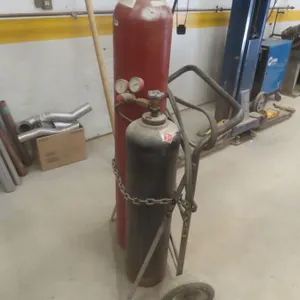 Acetylene Torches, Gauges, Hoses, and Rolling Cart – Tanks Not Included