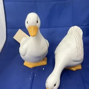 pair Porcelain Geese