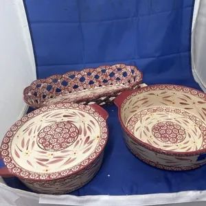 3 Pcs - Temptations Bread Basket - Baking Dish
