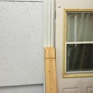 Two Wood Posts and Trim