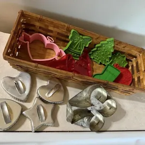 Basket of cookie cutters