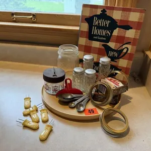 Better Homes & Garden cookbook, salt & pepper,
