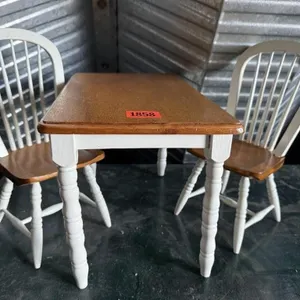 Doll furniture, table & chairs (2)