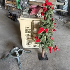 Christmas decorations, tree stand, pencil tree,