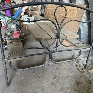 Metal headboard