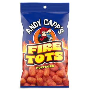 4x Andy Capp's Fire Tots, Puffcorn, 1.5 oz.