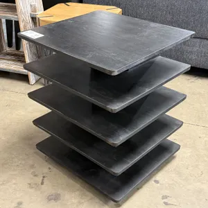Black Multi-Tier Rotating Display Shelf, 22" x 20"