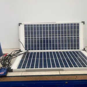 Coleman 40 Watt 12 Volt Crystalline Solar Panel Kit with stand includes 7 amp charger controller