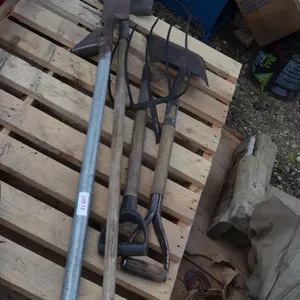 Homemade Spade, 2 Shovels, Fork Tines, no handle