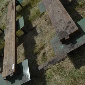 Lawn Tractor Ramps, with wood planks, helps reduce mice with metal shields