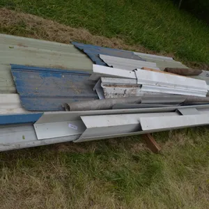 Misc. Tin (Sheet Metal), all lengths and short pieces of Facia