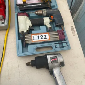 Lot - Pneumatic Brad Nailers, Drill, 1/2" Impact (Sherwood Park area).