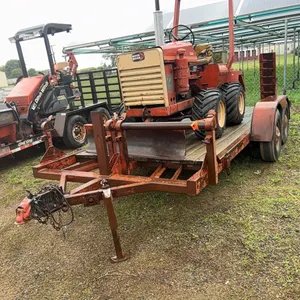 DITCH WITCH 2300 TRENCHER W/ BLADE-TANDEM AXLEVTRAILER W/ FOLD DOWN RAMPS-(TITLE AND LISCENSE FEES DO APPLY)