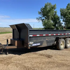 2013 SURE-TRAC 16 Ft. t/a Bumper Pull Dump Trailer, Electric Dump w/ Remote