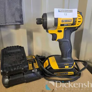 DEWALT 20V IMPACT WITH CHARGER, TWO BATTERIES