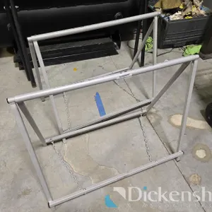FOLDING WORK STANDS, SILVER