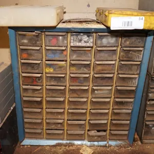 45 Bin Small Parts Organizer and Contents