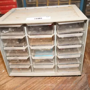 15 Bin Small Parts Organizer and Contents