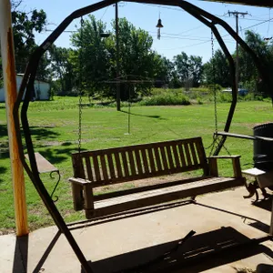 Homemade Patio Rocking Bench Seat and Frame