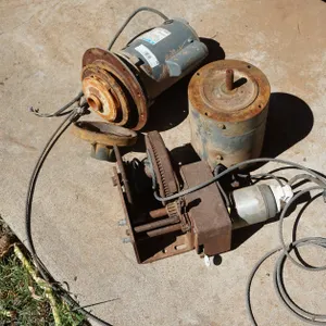 2 Small Scrap Motored with Metal Winch Bracket