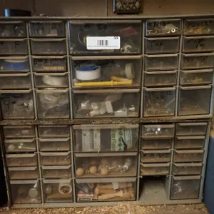 45 Bin Parts Organizer and Contents