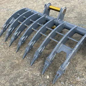 2026 Warrior WBR08-1200 1200 mm Q/C Excavator Rake - Fits 8 Ton (Unused)