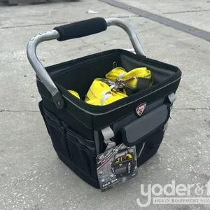 Unused 1 1/2" X 15' Tuff Tow Ratchet Straps, (8 of), comes with 12" Professional Tool Bag 