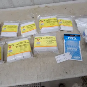 Hoppe's No. 9 Bulk Cotton Gun Cleaning Patches, Remington Patches, Pipets, and More