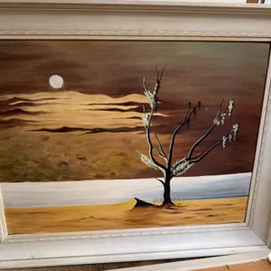 Reeves Framed Landscape Painting on Canvas