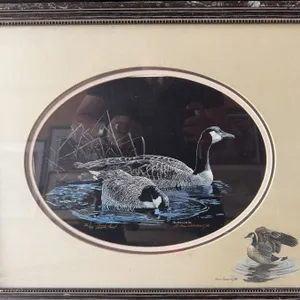 Ron Ukrainetz Goose Lithograph Framed