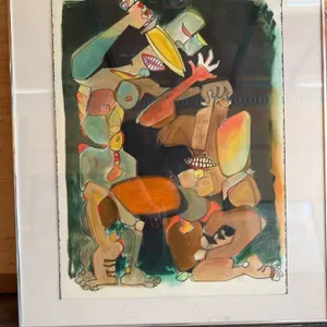 Original Signed Abstract Painting 2022