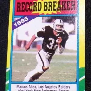 1986 TOPPS HOF MARCUS ALLEN CARD