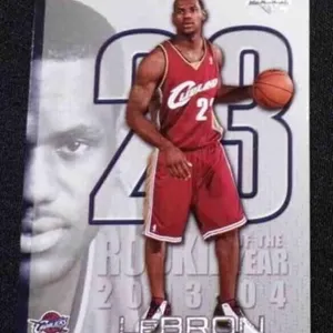 2005 ROOKIE OF THE YEAR CARD LEBRON JAMES