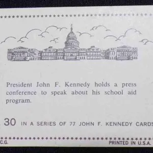 SCARCE CARD 1964 TOPPS JFK SPEAKS