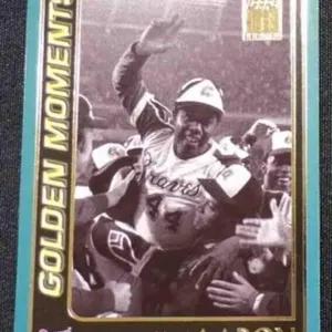 TOPPS GOLDEN MOMENTS HOF HANK AARON CARD