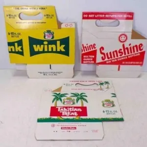 3 Vintage NEW Olds Stock 6 Pack Soda Cartons