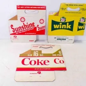 3 Vintage NEW Olds Stock 6 Pack Soda Cartons