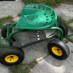 Rolling Tractor seat garden seat cart
