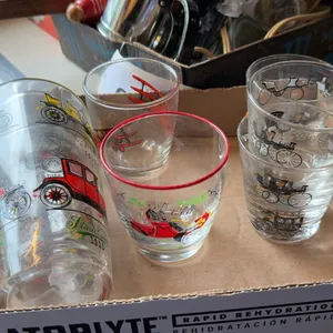 Ford & Airplane Drinking Glasses