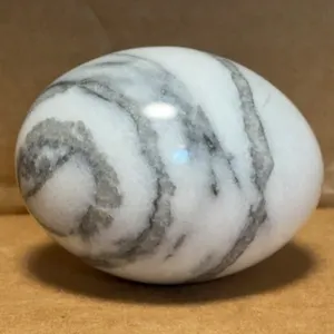 Howlite Gemstone Egg