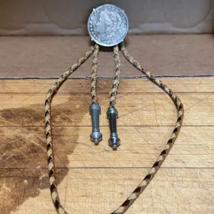1921 U.S. Morgan Silver Dollar Bolo Tie, Philadelphia Mint