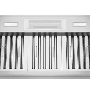 Thermador VCIN60GWS Professional Series 60" stainless steel custom hood insert. Features 4-speed fan control, LED lighting, Home Connect WiFi connecti