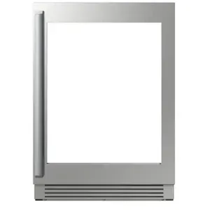 Dacor RAW24AMAASR/DA 24" silver stainless steel undercounter custom panel and modern handle package. Features silver stainless steel construction. S/N