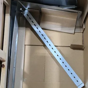 Monogram ZX8D13SPSS stainless steel duct cover. Designed for 8-foot ceiling range hood installations. Includes internal mounting bracket. Comes in ope