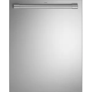 Monogram ZDT985SPNSS 24" undercounter built-in dishwasher. Features stainless steel construction, top controls, multiple wash cycles, and a tube handl