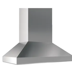 Zephyr Titan AK7648BS 48" wall mount range hood. Features stainless steel construction. 48"W. Electrical: 120V, 60Hz. Note: Item is new in box. Photos
