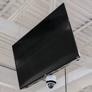 Onn. Roku TV. Features integrated smart platform. Approximately 48" diagonal screen size. Includes ceiling mounting bracket assembly. Note: Security c