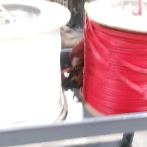 APPROX. 500 YDS EACH OF RED & WHITE VINYL WELTING