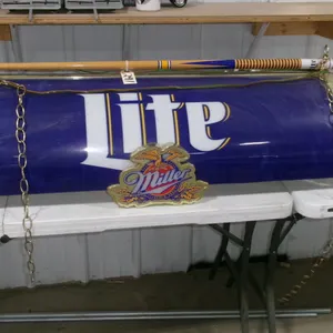 SUSPENDED MILLER LIGHT BEER LAMP